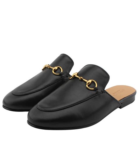 gucci princetown slipper fake|gucci princetown leather slipper women.